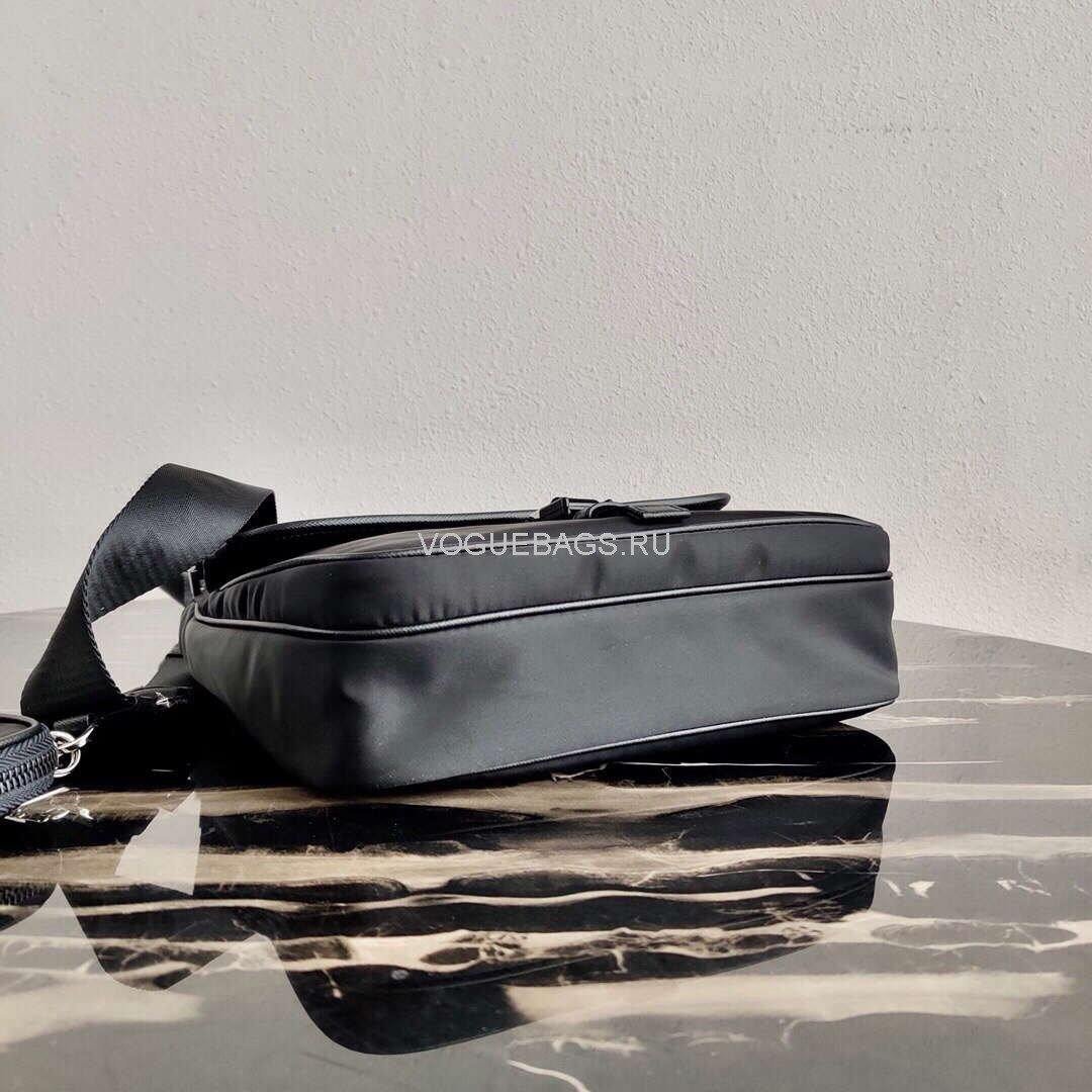 Replica Prada 2VH110 Nylon Cross Body Bag Black