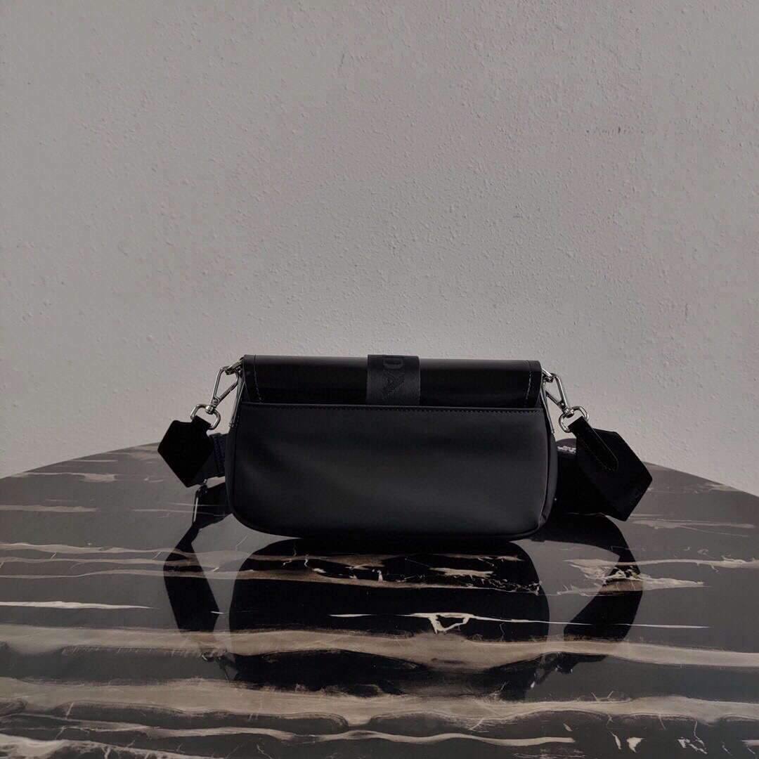 Replica Prada 1BD295 Prada Pocket Nappa Leather Bag Black