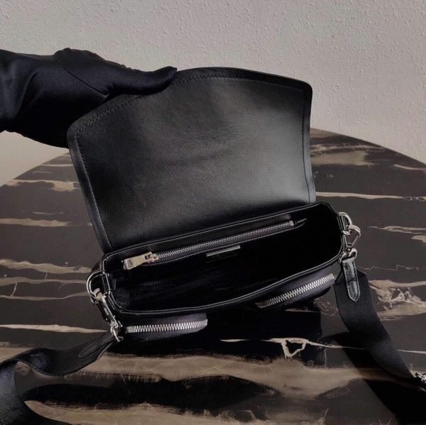 Replica Prada 1BD295 Prada Pocket Nappa Leather Bag Black