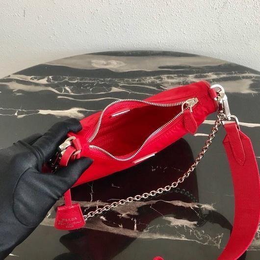 Replica Prada 1BH204 Prada Re-Edition 2005 Nylon Bag Red