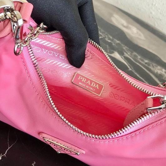 Replica Prada 1BH204 Prada Re-Edition 2005 Nylon Bag Pink