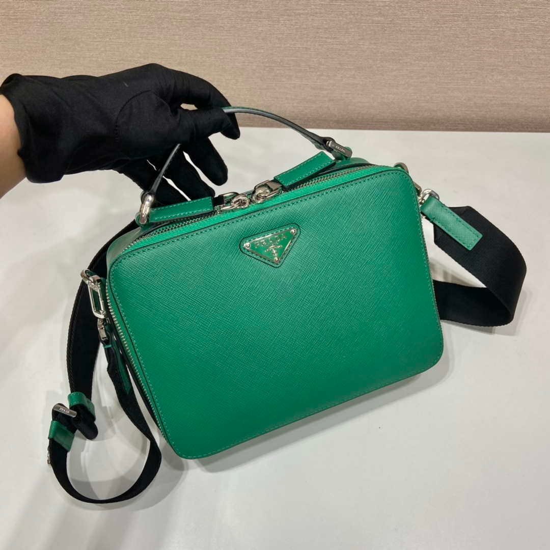 Replica Prada 2VH069 Brique Saffiano leather bag Green
