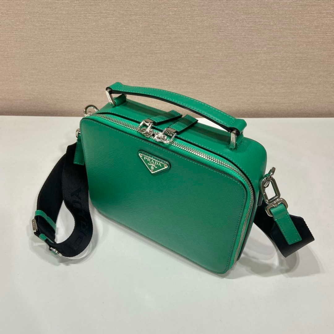 Replica Prada 2VH069 Brique Saffiano leather bag Green
