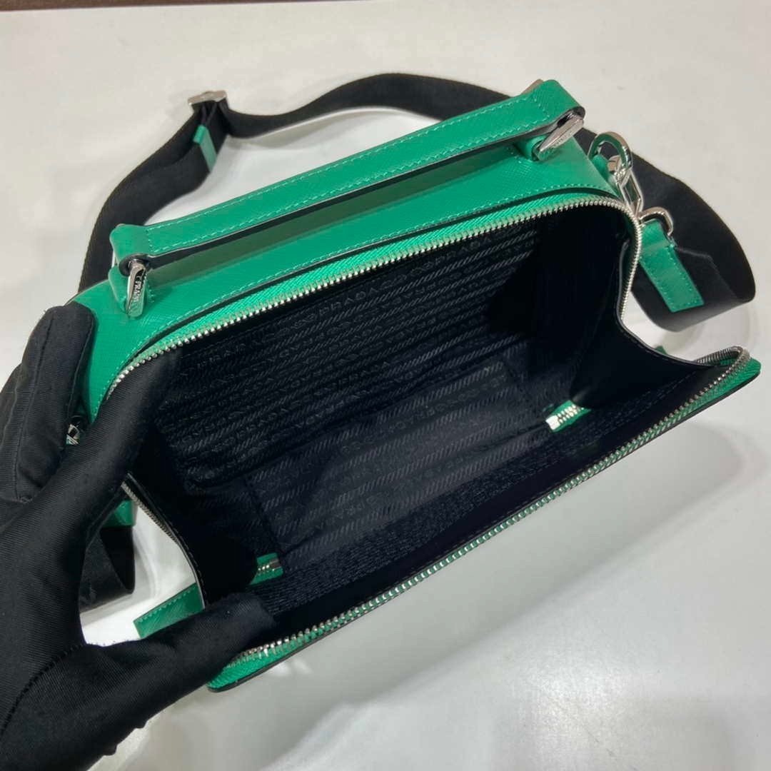 Replica Prada 2VH069 Brique Saffiano leather bag Green