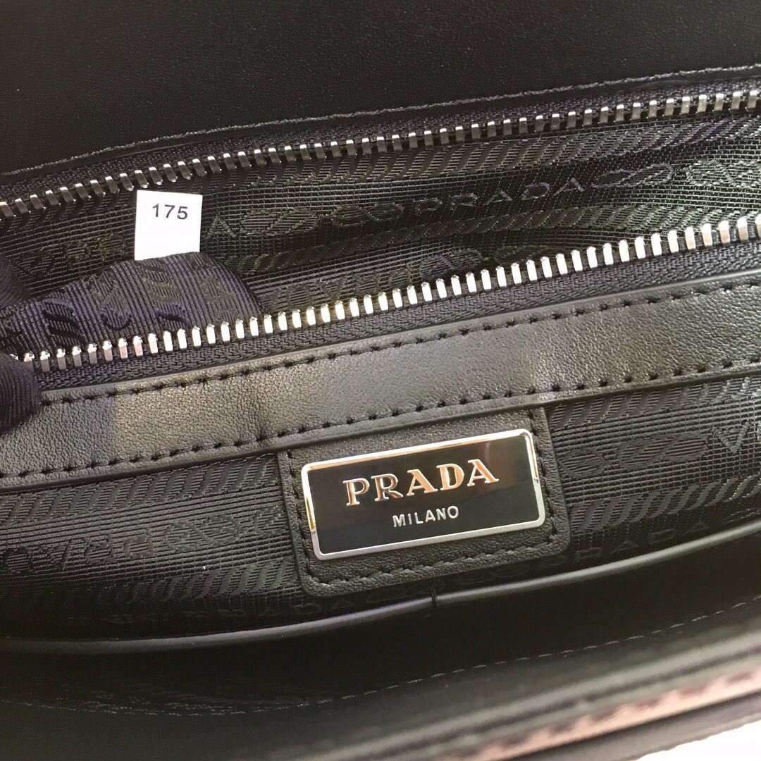 Replica Prada 2VD018 Shoulder Bag Men Black and Green