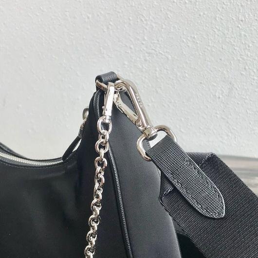 Replica Prada 1BH204 Prada Re-Edition 2005 Nylon Bag Black