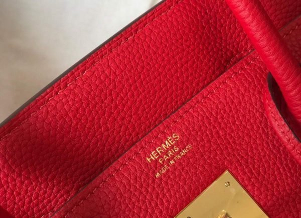 Replica Hermes Birkin Designer Tote Bag Togo Leather 28344 Red