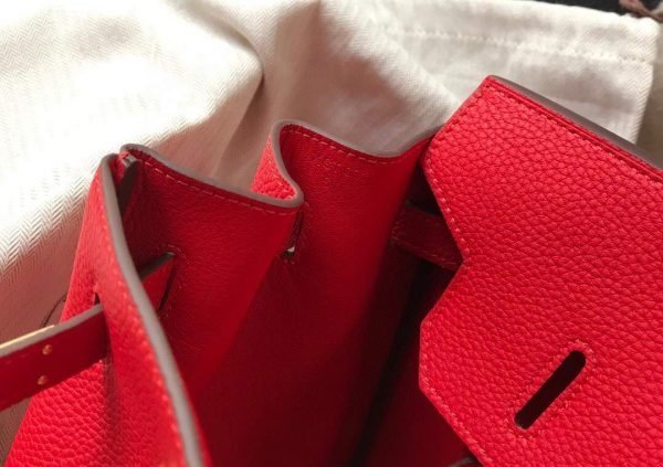 Replica Hermes Birkin Designer Tote Bag Togo Leather 28344 Red