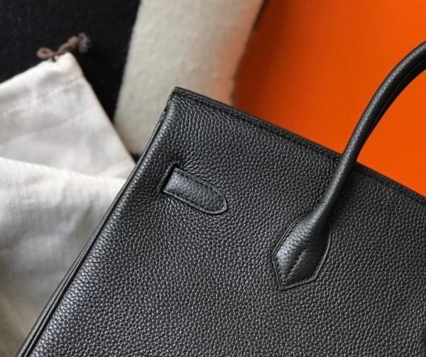 Replica Hermes Birkin Designer Tote Bag Togo Leather 28334 Black