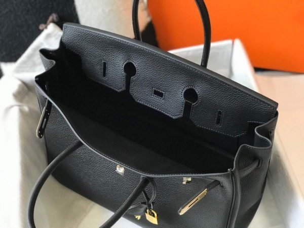 Replica Hermes Birkin Designer Tote Bag Togo Leather 28334 Black