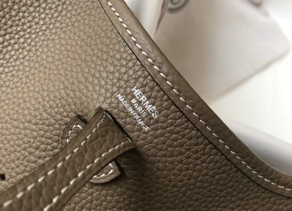 Replica Hermes Evelyne Bag Designer Hermes Mini Crossbody Real Bag 20423 Gray