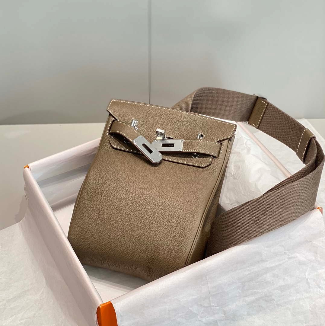 Replica Hermes H083591CK89 Hac a Dos GM backpack Elephant gray
