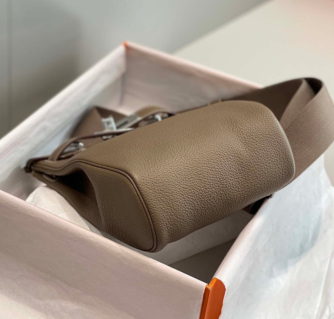 Replica Hermes H083591CK89 Hac a Dos GM backpack Elephant gray
