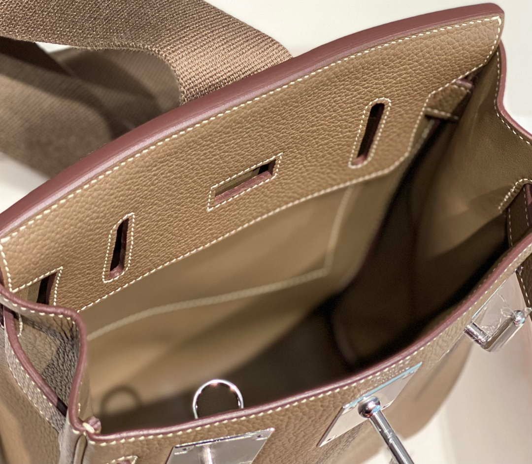 Replica Hermes H083591CK89 Hac a Dos GM backpack Elephant gray