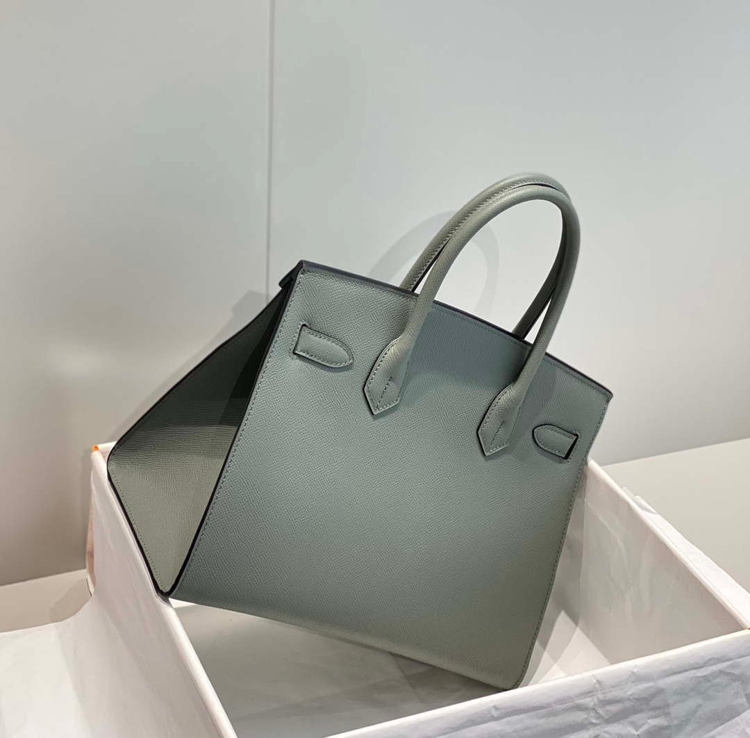 Replica Hermes Birkin Designer Tote Bag Epsom Leather 28370 Almond Green