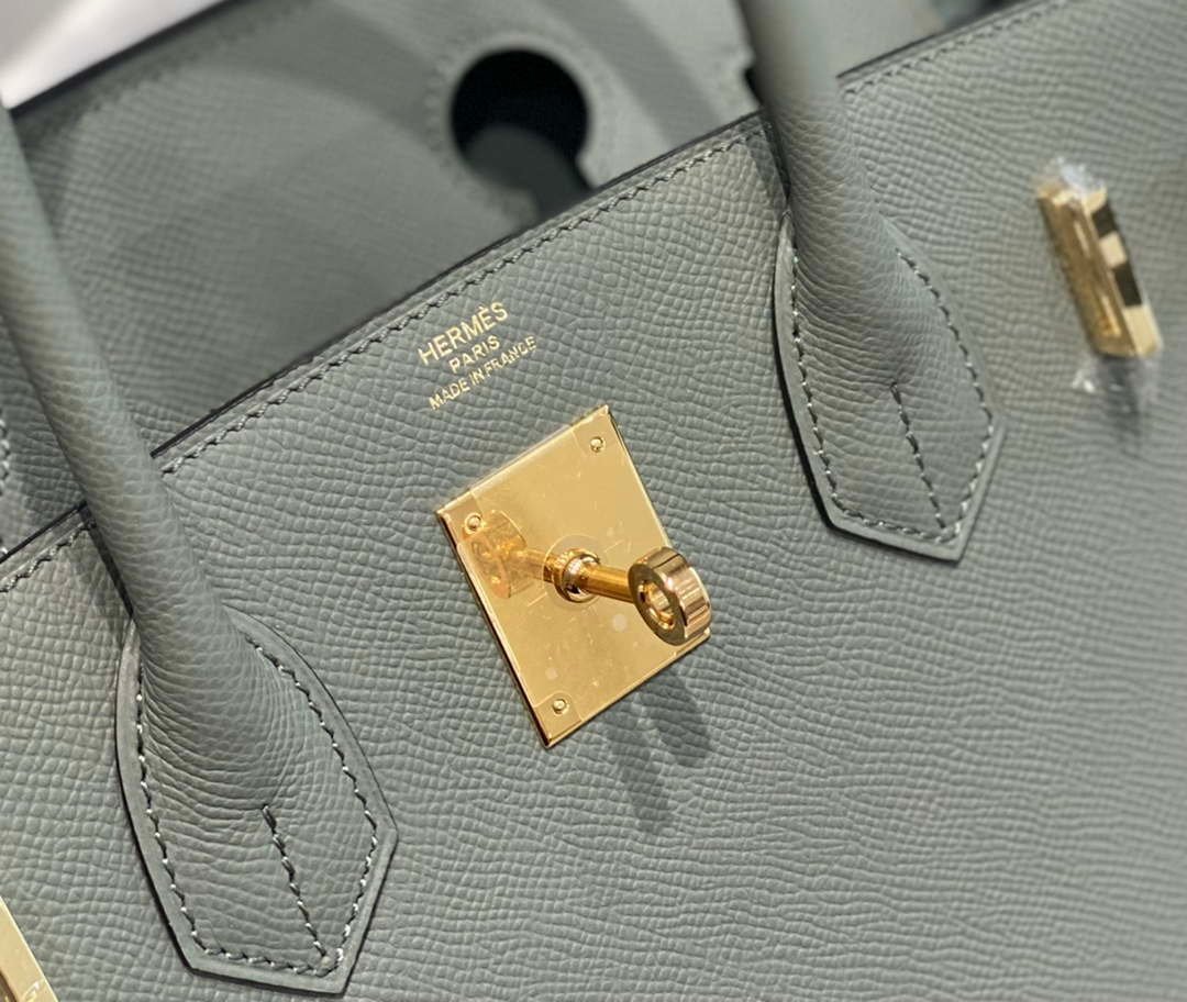 Replica Hermes Birkin Designer Tote Bag Epsom Leather 28370 Almond Green