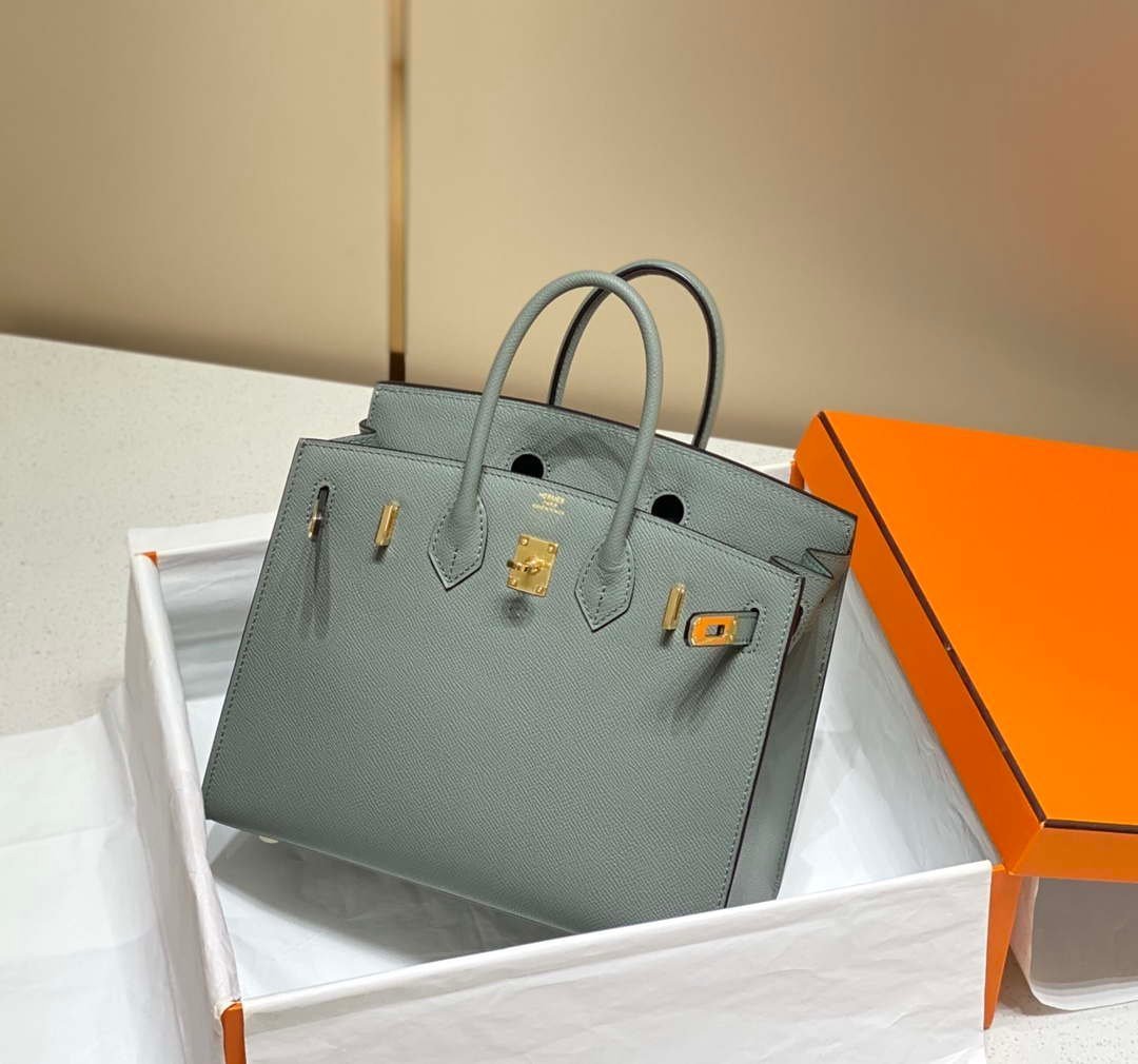 Replica Hermes Birkin Designer Tote Bag Epsom Leather 28370 Almond Green