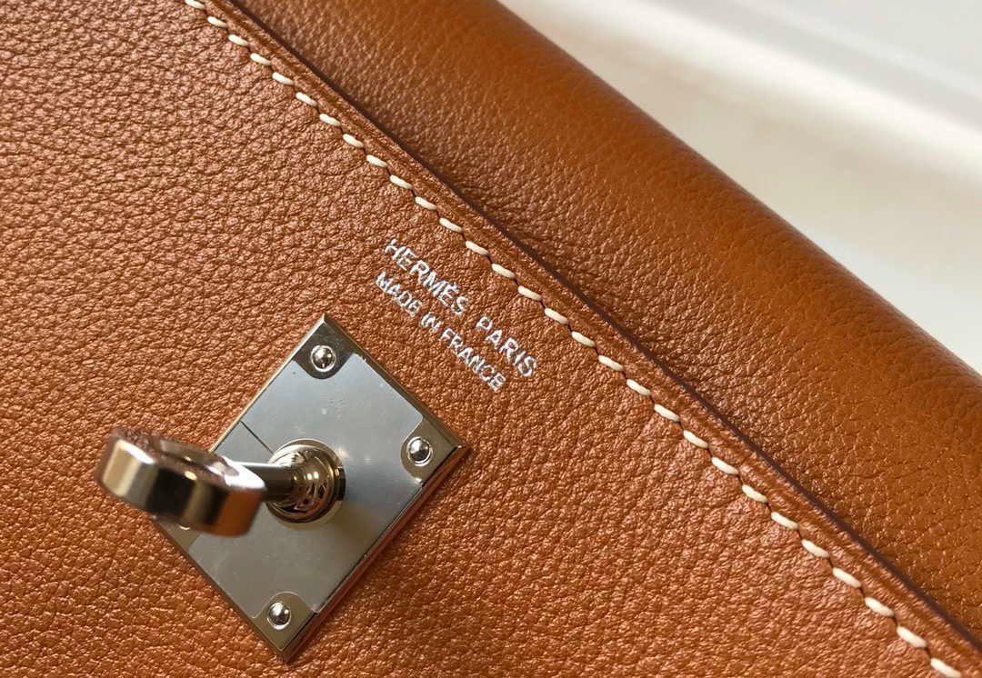 Replica Hermes Kelly Danse 22cm Leather Bag 20353 Tan