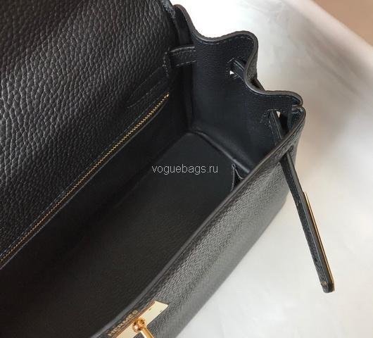 Replica Hermes Kelly Danse 20318 Designer Tote Shoulder Strap Bag 28 32cm Black