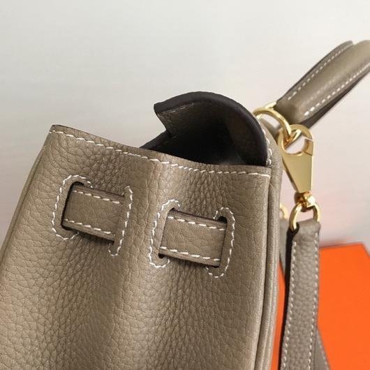 Replica Hermes Kelly Danse 20315 Designer Tote Shoulder Strap Bag Apricot