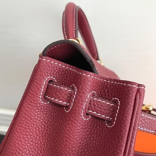 Replica Hermes Kelly Danse 20314 Designer Tote Shoulder Strap Bag Wine Red