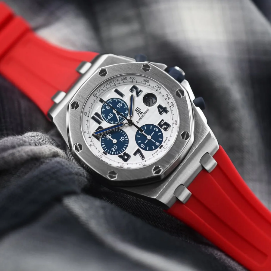 Audemars Piguet – Royal Oak – Rubber Strap – Red