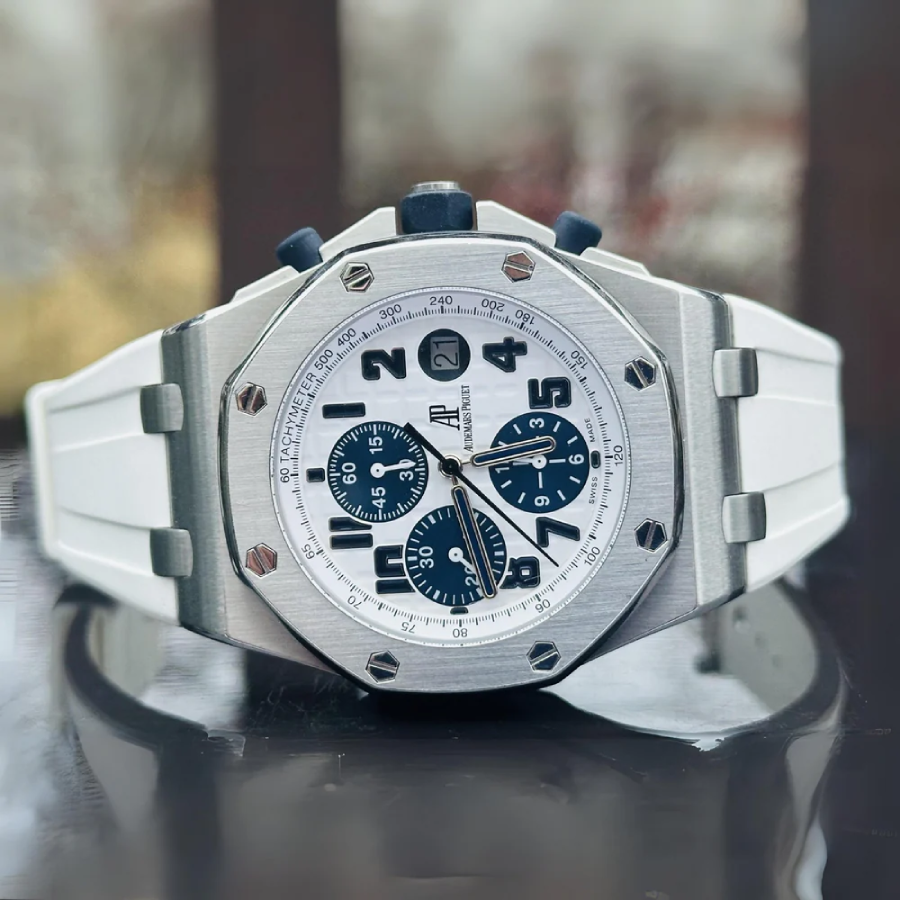 Audemars Piguet – Royal Oak – Rubber Strap – White